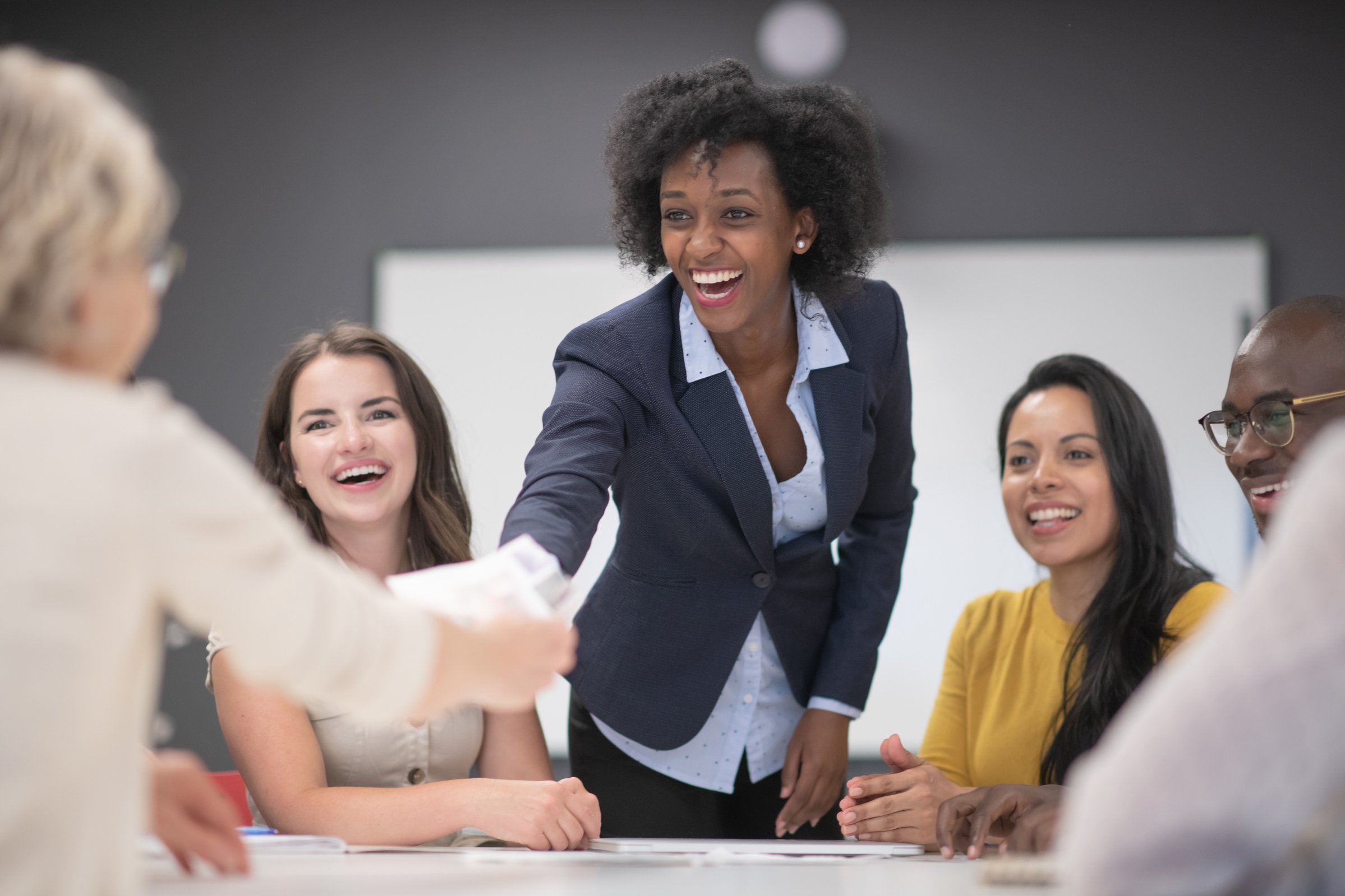 Multi-Ethnic Corporate Business  Meeting stock photo